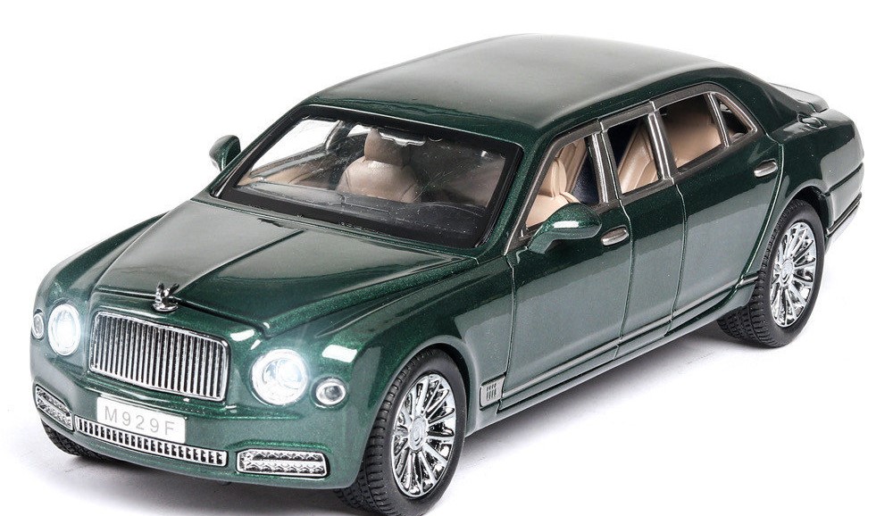 Коллекционная модель металлическая лимузин Bentley Mulsanne Grand 1:24 свет, звук M929F