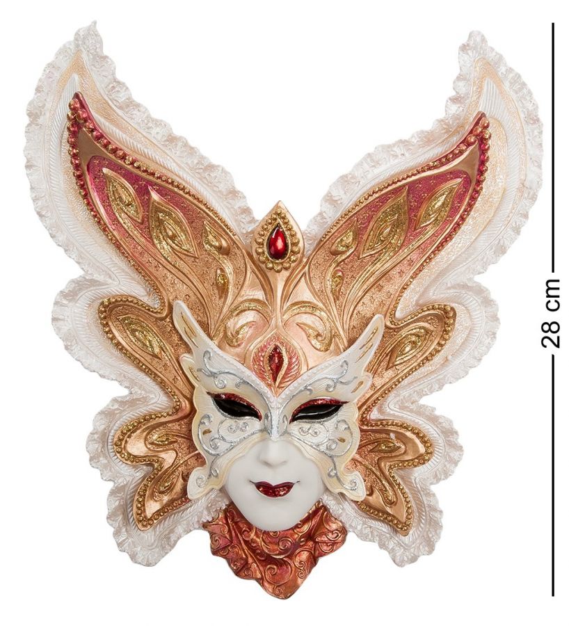 Венецианская маска «Бабочка» 25x5 см, h=28 см (WS-327)