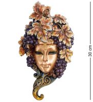 Венецианская маска «Виноград» 17x5 см, h=30 см (WS-355)