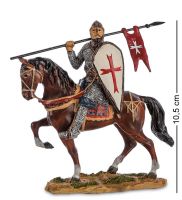 Статуэтка «Конный рыцарь крестоносец» 10x3 см, h=10.5 см (WS-818)