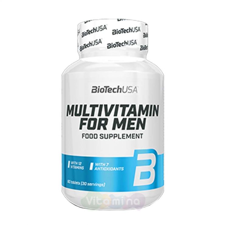 BIOTECHUSA Витамины для мужчин Multivitamin for Men, 60 таб.