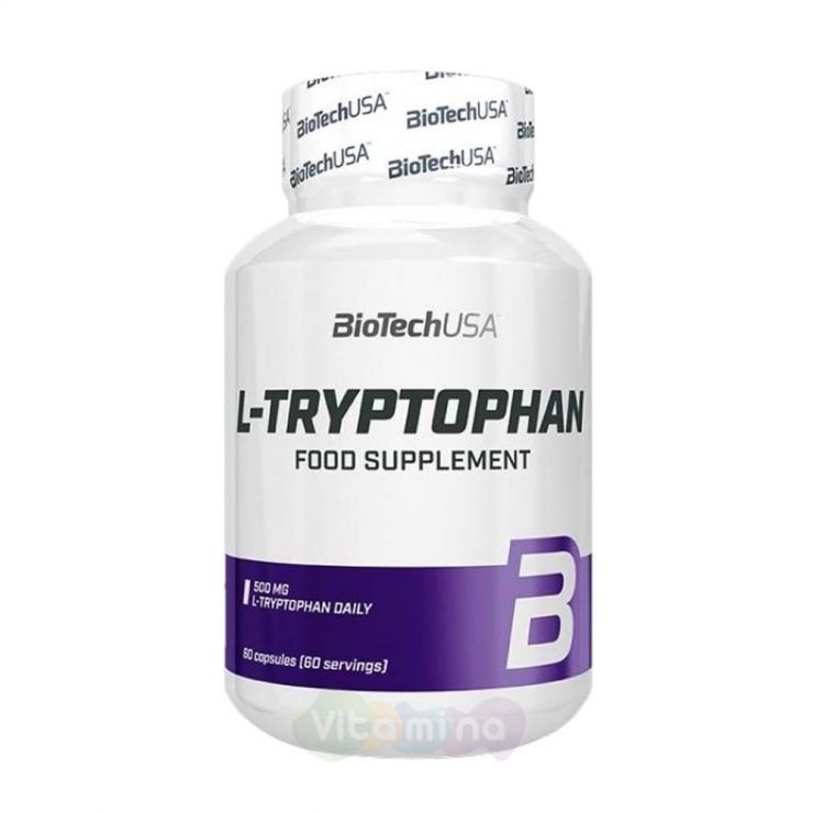 BIOTECHUSA L-триптофан L-TRYPTOPHAN 500 мг, 60 капс