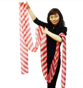 Стример красно-белая лента 500*17 см - Magic Silk Streamer by JL Magic