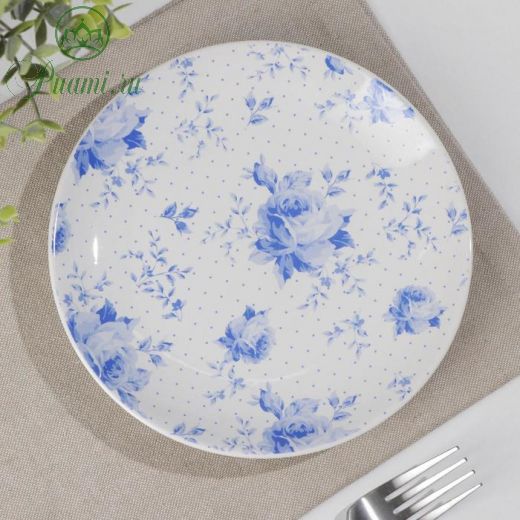Тарелка «Кантри синие цветы», d=18,5 см