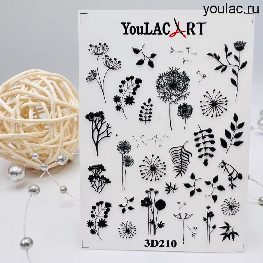 Слайдер- дизайн 3D 210 black YouLAC