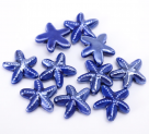 фото Бусина Морская звезда керамика 18 мм Темно-синий AMAZ-18.1