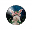 фото Кабошон Кролик в венке из роз Разные диаметры