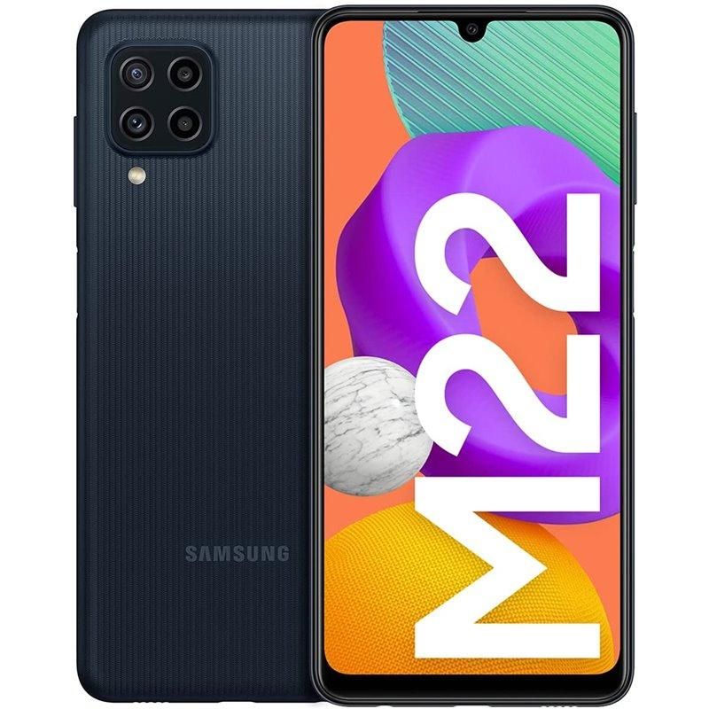 Смартфон Samsung Galaxy M22 4/128 ГБ, чёрный