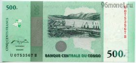 Конго 500 франков 2010