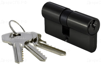 Ключевой цилиндр MORELLI ключ/ключ (60 мм) 60C BL Цвет - Черный
