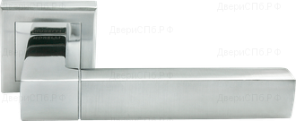 Дверные ручки Morelli "FUKOKU" MH-28 SC/CP-S Цвет - Матовый хром/полированный хром