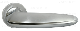 Дверные ручки Morelli Luxury NC-5 CSA/CRO (SUNRISE/ВОСХОД) Цвет - Матовый хром/хром