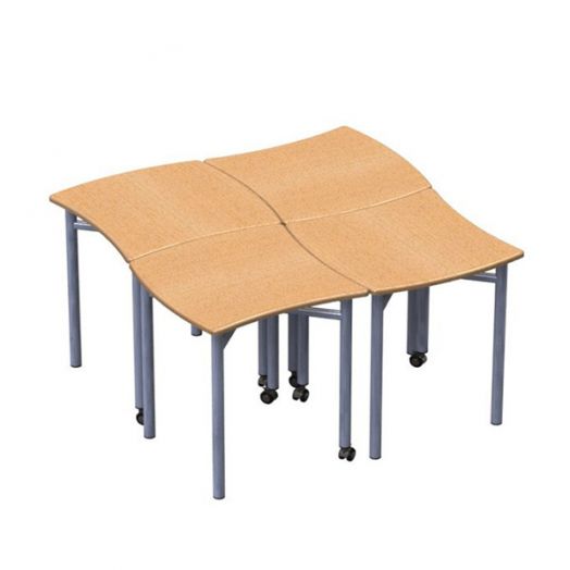 Комбинация столов для групповых занятий IT-K8 1268х1268х580/820 мм