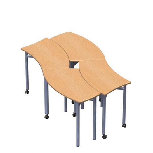 Комбинация столов для групповых занятий IT-K2 2001х1059х580/820 мм