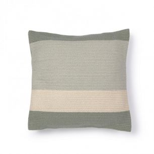 LEEITH Leeith cushion cover 100% PET in green stripes 45 x 4