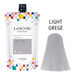 Lebel Locor Serum Color Nuance Line Light Grege - Оттеночный краситель-уход Светло-серый 300гр