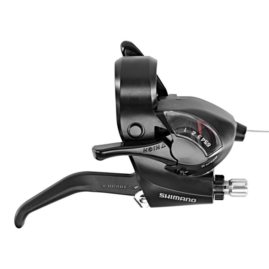 Шифтер/тормозная ручка SHIMANO ST-EF41-6R, на 6 скоростей, правый, с тросом