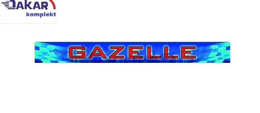 Наклейка на лобовое "GAZELLE"