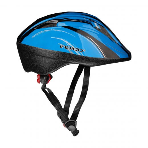 Шлем велосипедный детский INDIGO IN318 51-55см черно-синий