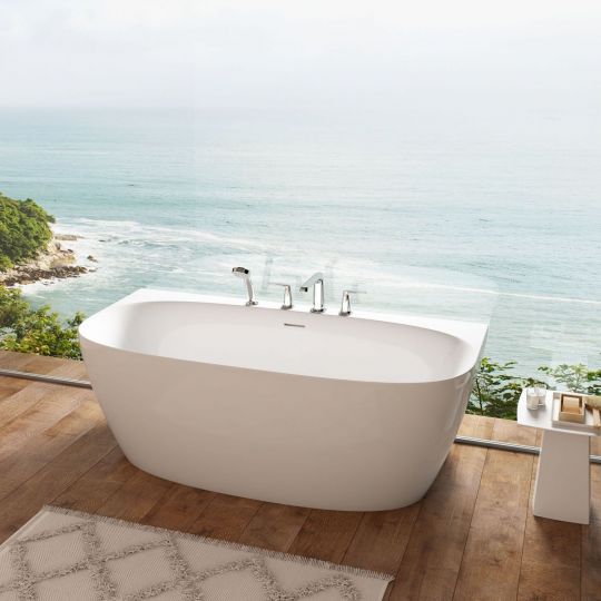 Изображение Пристенная акриловая ванна ART&MAX Milan AM-MIL-1700-800