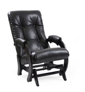 Кресло- гляйдер Модель 68 (венге/ Vegas lite black) черный