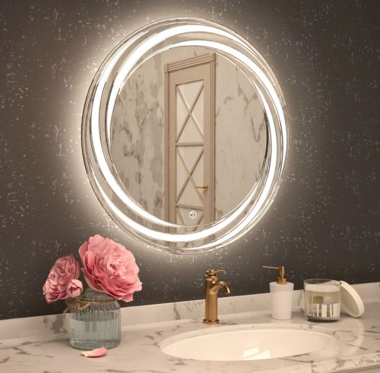 Зеркало с подсветкой для ванной комнаты ART&MAX ROMANTIC AM-Rom ФОТО