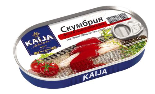 Скумбрия филе в томатном соусе Kaija 170 г