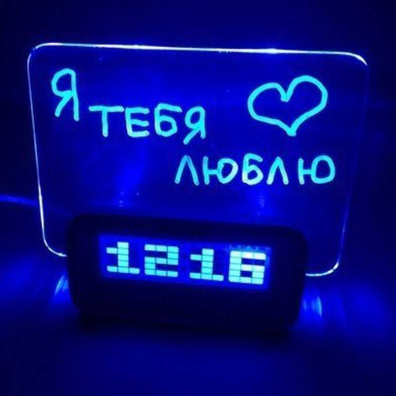 Часы Электронные Highstar HSD1140A LED C Панелью Для Рисования, Цвет Подсветки Голубой