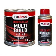 Radex Комплект грунт-наполнитель MULTI BUILD 4:1 HS, серый + отвердитель, 800мл.+ 200мл.