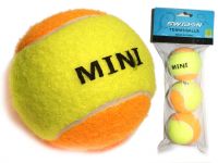 Мячик для тенниса mini-3. В упаковке 3 шт. Артикул 00799