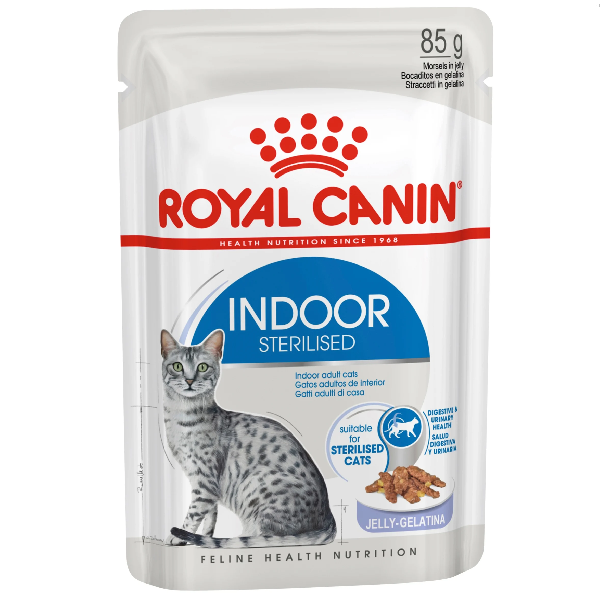 Влажный корм для стерилизованных кошек живущих в помещении Royal Canin Indoor Sterilised паштет 85 гр