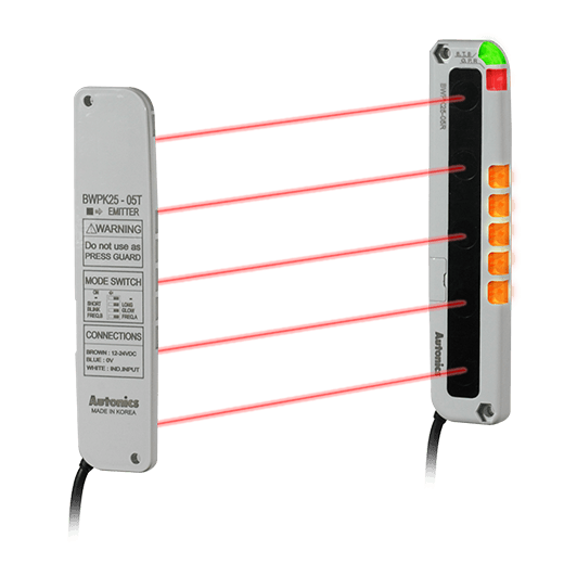 BWPK25-05	12-24VDC Серия BWPK Барьеры фотоэлектрические в компактном пластиковом корпусе