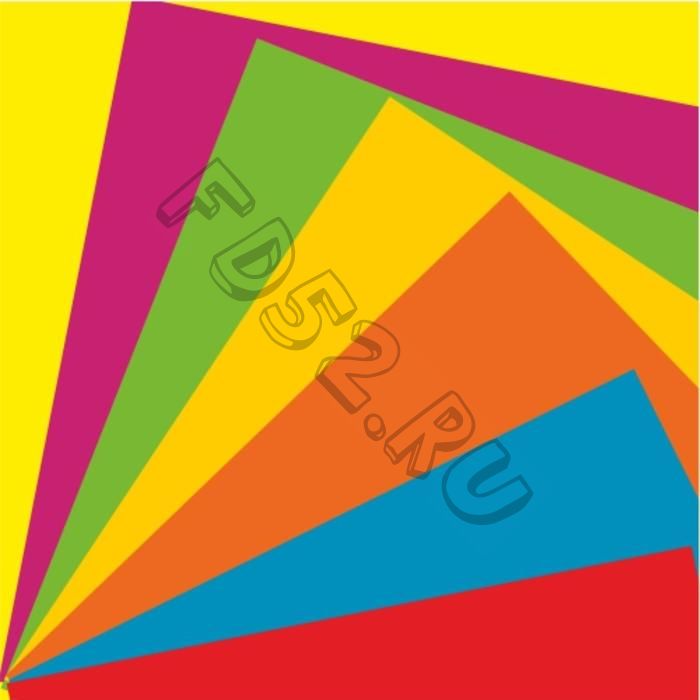 Бумага цветная А4, 7 цветов по 10 листов "Счастливые цвета", в планшете