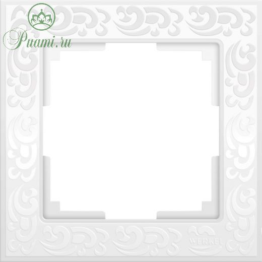 Рамка на 1 пост  WL05-Frame-01-white, цвет белый