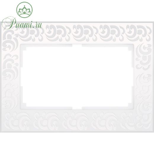 Рамка для двойной розетки  WL05-Frame-01-DBL-white, цвет белый