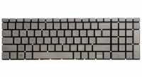 Клавиатура для ноутбука HP 15-cx/15-dw (с подсветкой) (silver)