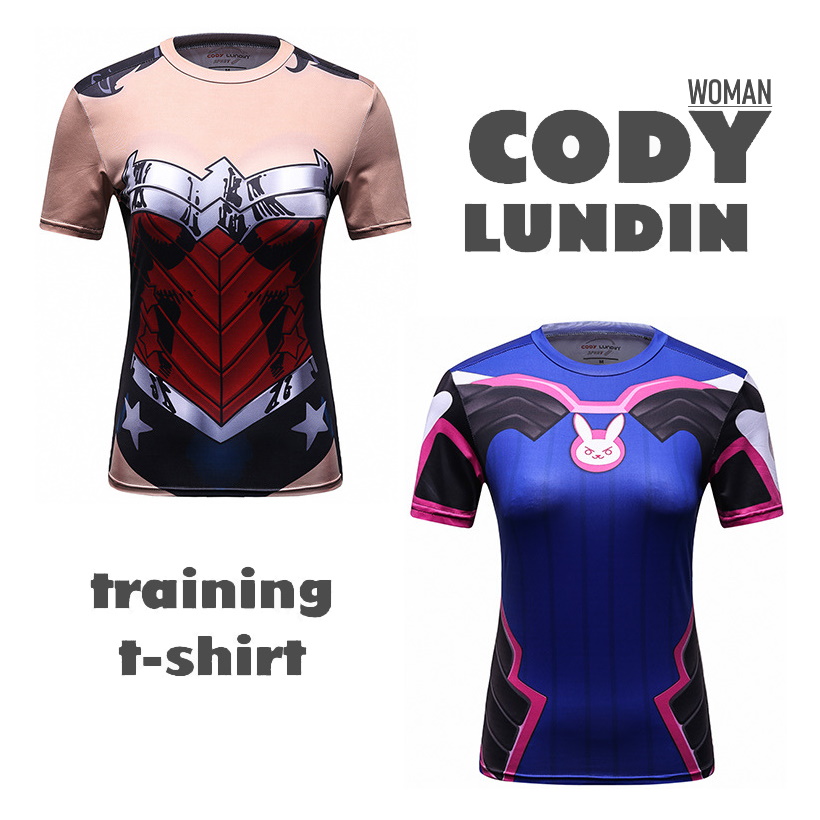 Тренинг-футболка CODY-L Wonder Woman & Overwatch