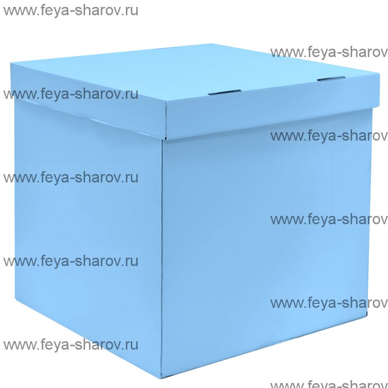 Коробка для шаров 60х60 Голубая