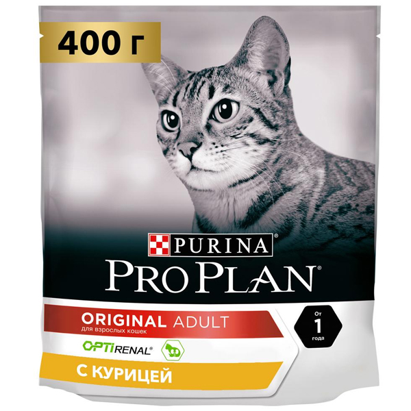 Корм сухой Pro Plan Adult для взрослых кошек с курицей 0.4кг