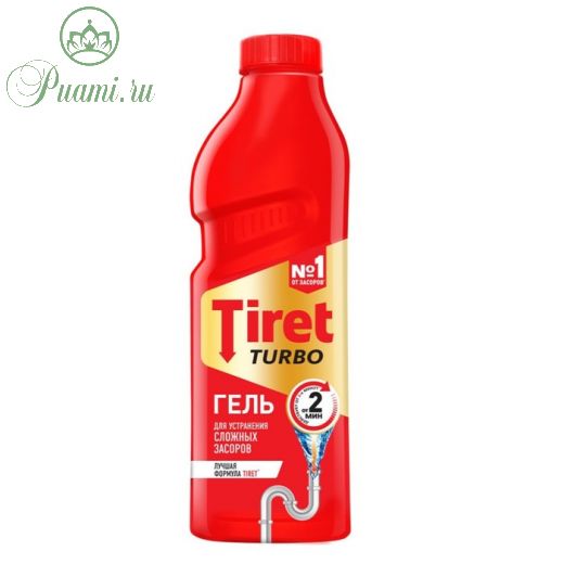 Гель для устранения сложных засоров Tiret Turbo, 1 л