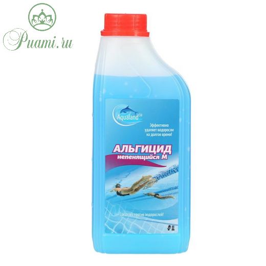 Средство для очистки воды в бассейне Aqualand, от водорослей, не пенящийся М, 1 л