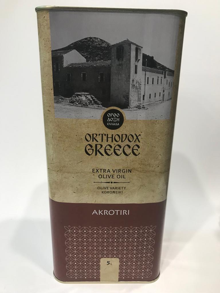 Масло оливковое первого холодного отжима Akrotiri, о.Крит, 5 л