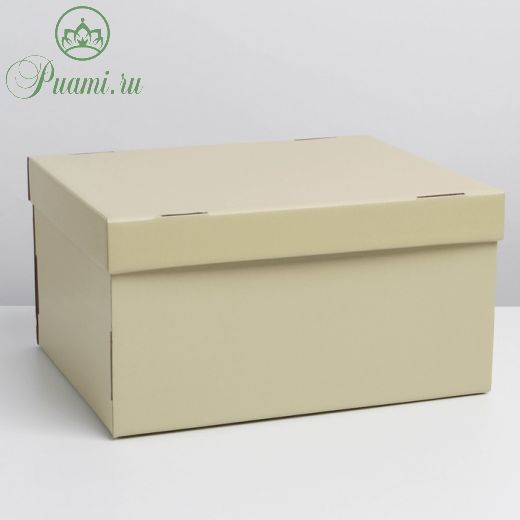 Коробка складная «Бежевая», 31,2 х 25,6 х 16,1 см