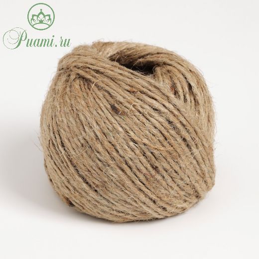 Шпагат джутовый, двухниточный, 1,12 текс, 50 м