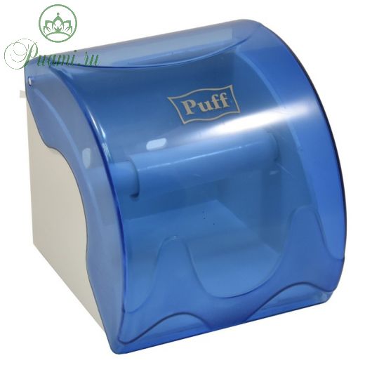 Диспенсер для туалетной бумаги, малый, цвет синий, пластиковый