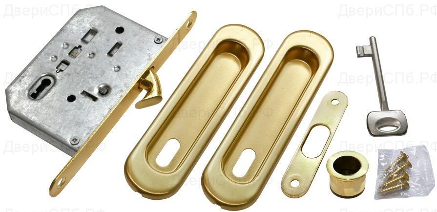 Комплект для раздвижных дверей MORELLI MHS150 L SG Цвет - Матовое золото