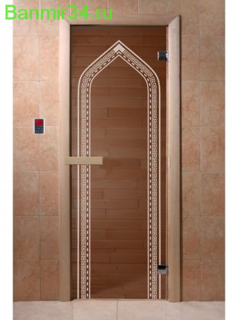 Дверь "Арка бронза" 1900*700, 6мм, 2 петли
