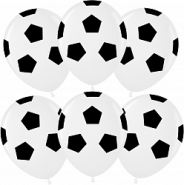 Футбольный мяч, Белый , пастель, 5 ст, 25 шт.