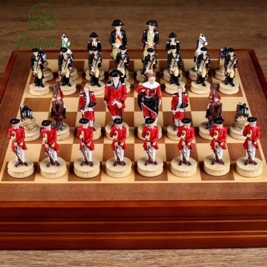 Шахматы сувенирные "Гражданские войны", h короля=8 см, h пешки=6 см, 36 х 36 см