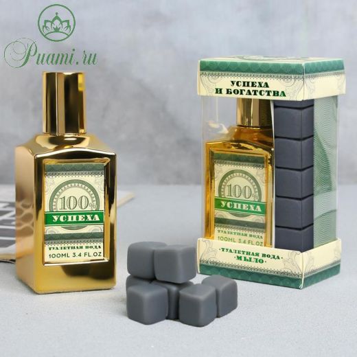 Набор: парфюм 100 мл и мыло камни Виски «Успеха и богатства»
